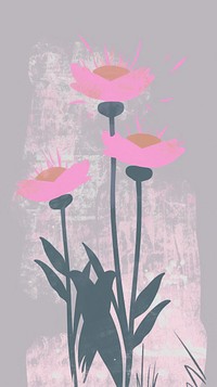 Flower cartoon illustration pattern plant petal.