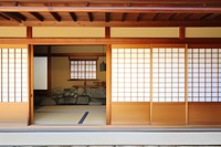 Japanese house wall architecture building door.