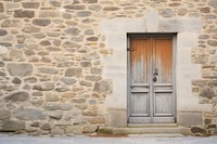 Stone castle house wall door architecture building.