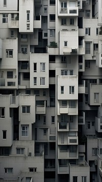 Cool wallpaper brutalist architecture apartment building city.
