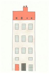 Illustration of a building architecture city apartment.
