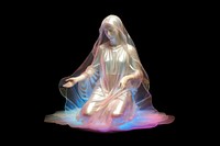 Figurine representation spirituality illuminated.