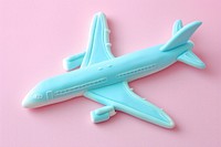 Pastel polymer clay style of a plane airplane aircraft airliner.