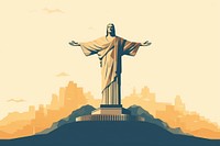 Brazil Christ the Redeemer sculpture landmark.