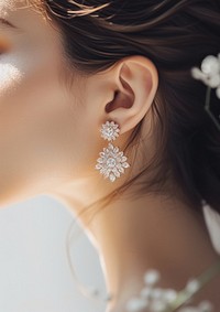 Earring accessories jewelry diamond.
