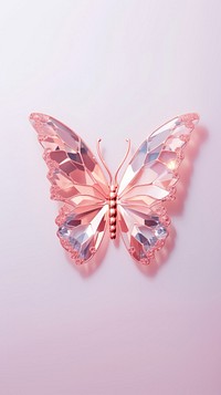Rose gold pink butterfly jewerly celebration accessories fragility.