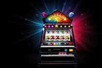 Slot machine with lucky sevens jackpot gambling game slot.