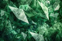 Green crystal backgrounds abstract gemstone.