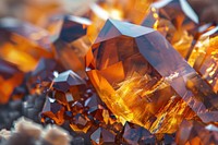 Orange crystal backgrounds gemstone mineral.