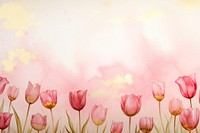 Tulip watercolor background backgrounds outdoors painting.