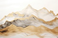 Watercolor mountain background painting drawing nature.