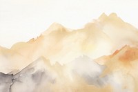 Watercolor mountain background painting backgrounds outdoors.