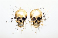 About skulls watercolor background anthropology creativity spooky.