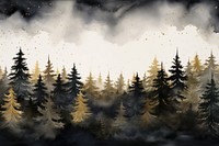Dark forest watercolor background backgrounds outdoors nature.