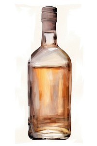 A whisky bottle glass drink wine.