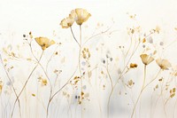 Dried flower watercolor background painting plant white.