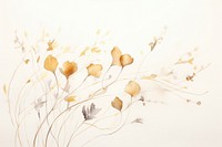 Dried flower watercolor background painting pattern plant.