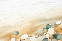 Beach stones watercolor minimal background backgrounds outdoors painting.