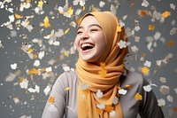 Hijab laughing smile adult.