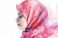 Hijab portrait scarf hijab.