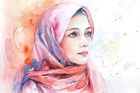 Hijab portrait adult scarf.