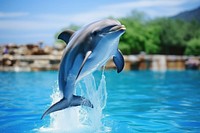 Dolphin dolphin animal mammal.