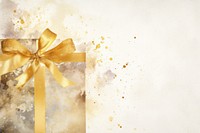 Gift watercolor background backgrounds gold celebration.