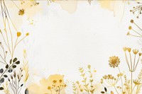 Wildflower border frame backgrounds painting pattern.