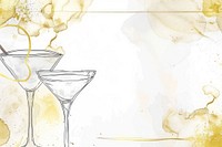 Cocktail border frame backgrounds martini drawing.