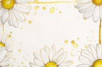 Daisy border frame backgrounds pattern flower.