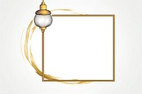 Lamp frame gold line.