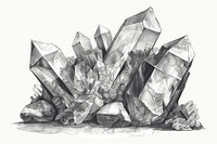 Gemstone mineral crystal quartz.