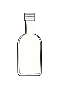 Minimal illustration of a whisky bottle drawing glass line.