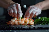 Seafood cooking shrimp adult.