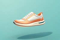 Simple shoe runing footwear shoelace clothing.