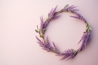 Fresh floral wreath purple lavender flower.
