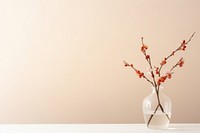 Minimalist vase flower plant centrepiece.