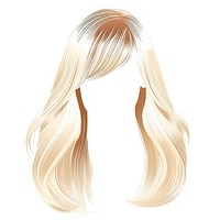 Hairstyle blonde adult face.