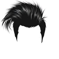 Black mohawk hairstyle drawing sketch adult.