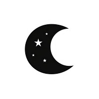 Moon logo icon astronomy symbol night.