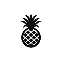 Pineaple fruit logo icon pineapple white background bromeliaceae.