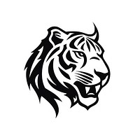 Tiger icon logo animal mammal.