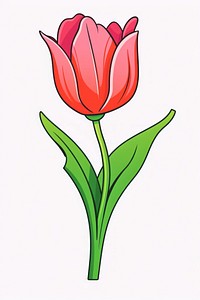 Tulip Clip art cartoon drawing flower.