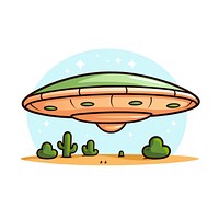 UFO Clipart airship cartoon blimp.
