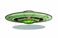 UFO Clipart cartoon white background technology.