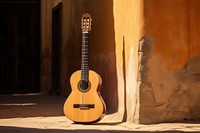 Classical guitar street music wall.