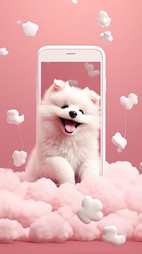 Cute dog mammal animal phone.