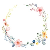 Flowers easter circle border pattern plant white background.