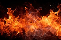 Realistic burning fire flames backgrounds bonfire fireplace.