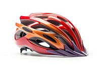 Bicycle helmet white background protection headgear.